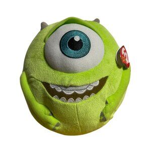 Ty Beanie Ballz Disney Pixar Mike Wazowski Plush Toy 5" Green Monster